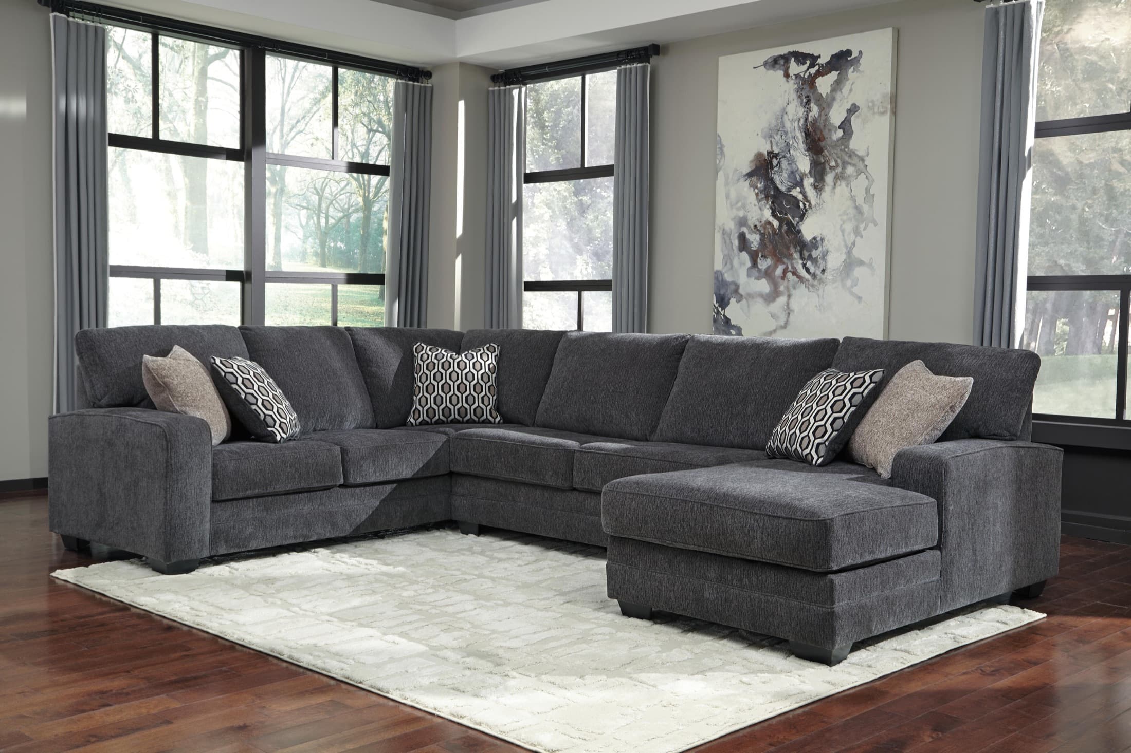 Beautifully styled living room from Elite Furniture in Cincinnati